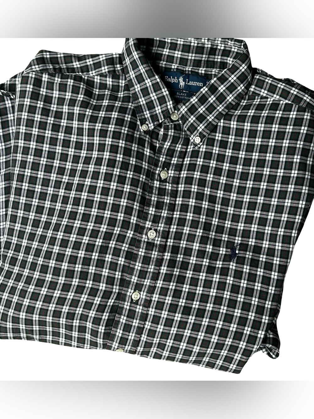 Polo by Ralph Lauren Black & White Plaid Button-Down Shirt